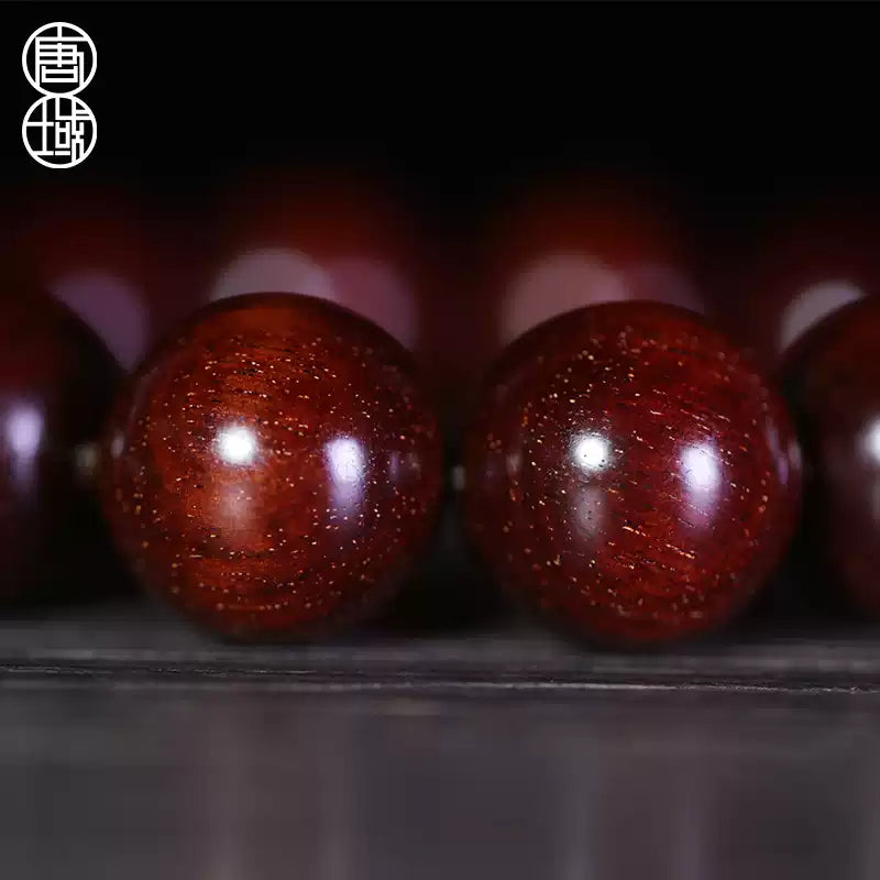 Indian rosewood bracelet for men 2.0 full gold star