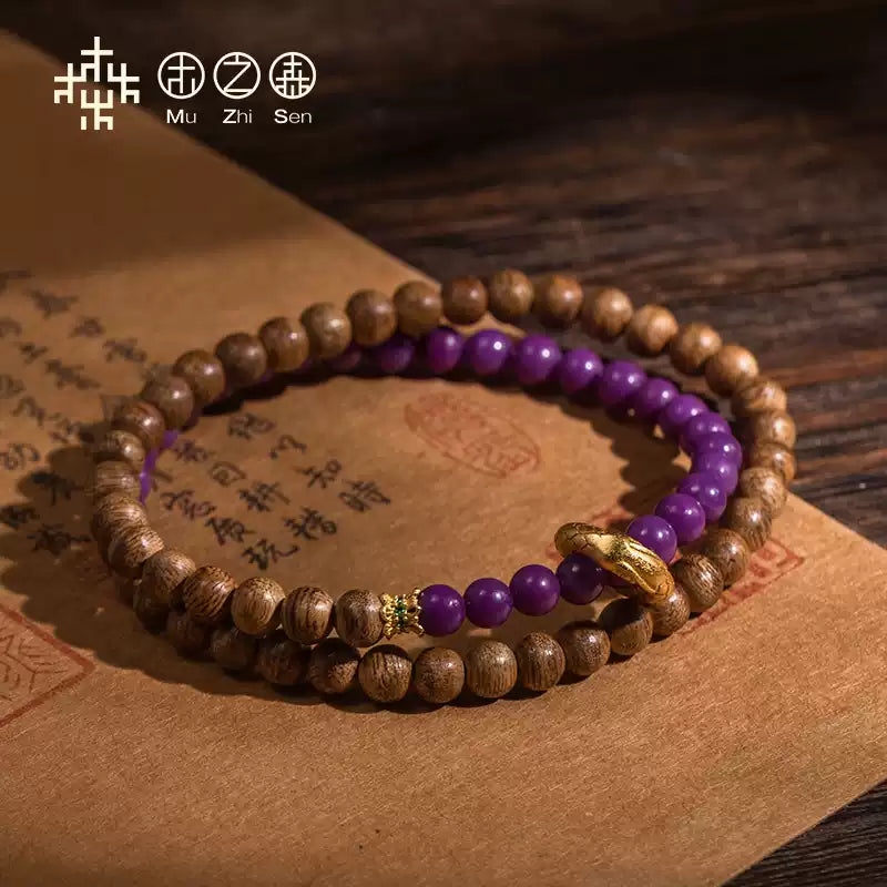 Cambodian agarwood bracelet 5mm natural bracelet