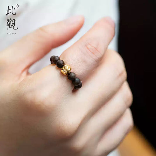 This is a genuine sinking grade Brunei agarwood ring