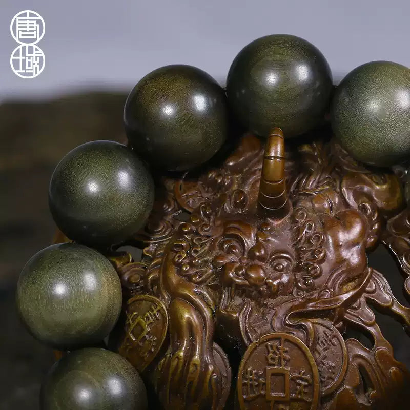 Indian collection-level authentic Mysore gloomy old mountain sandalwood bracelet