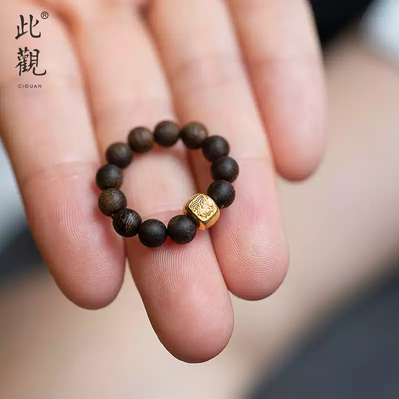 This is a genuine sinking grade Brunei agarwood ring