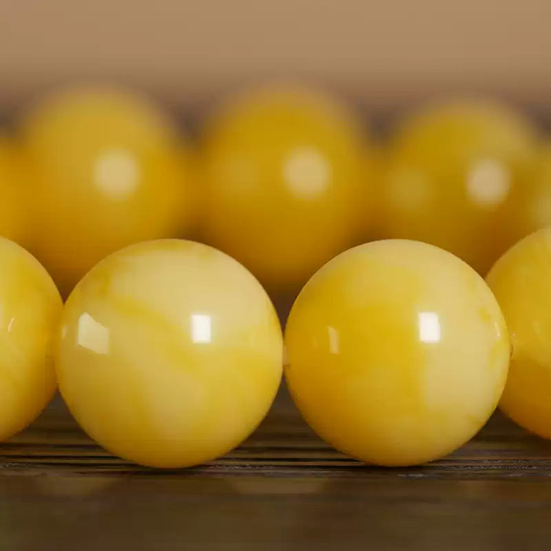 Natural authentic beeswax bracelet chicken oil yellow amber bracelet