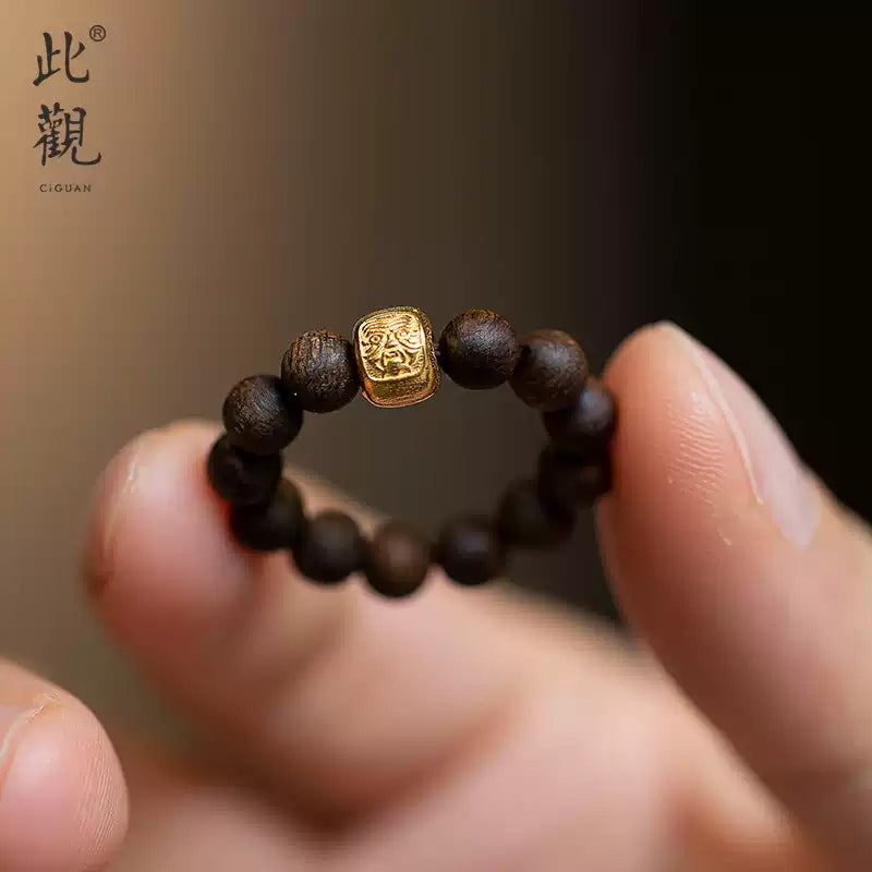 This is a genuine sinking grade Brunei agarwood ring