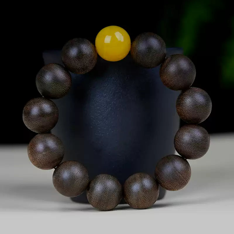 Vietnam Nha Trang agarwood bracelet beeswax jade old material